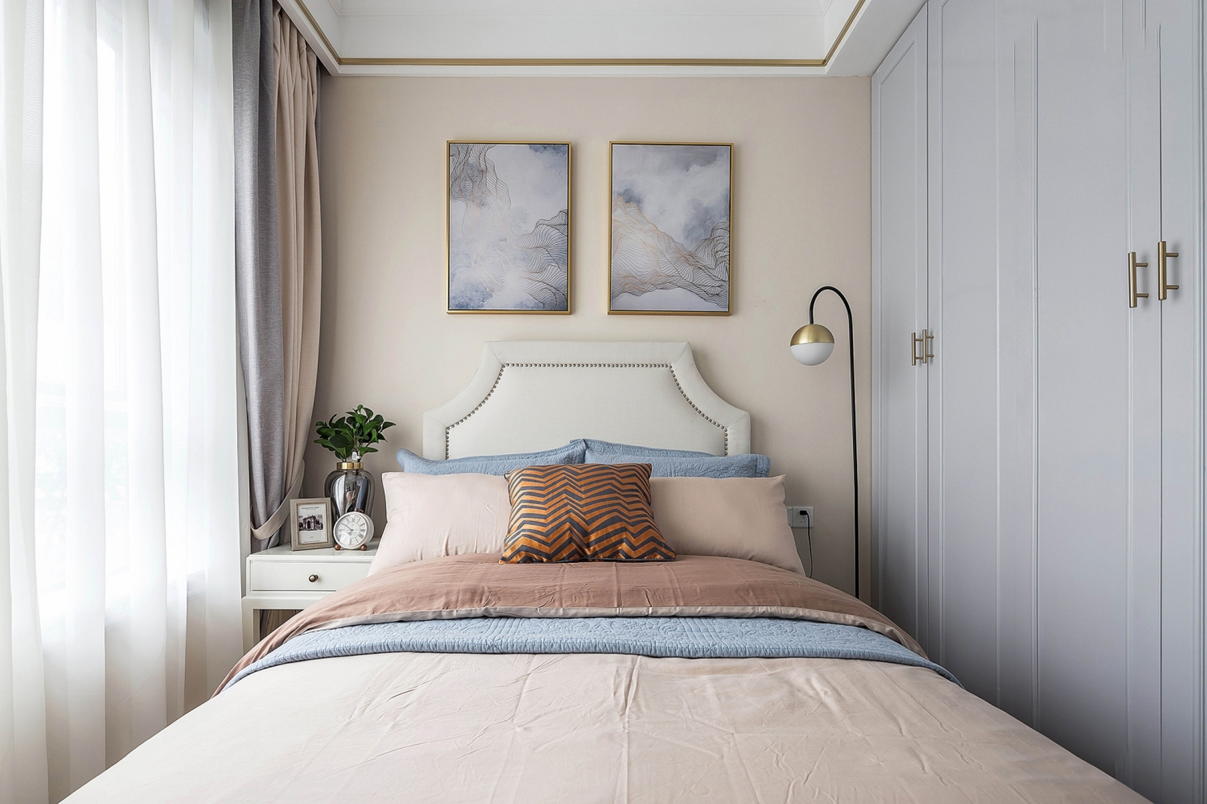 【觀白設(shè)計】115m2 _ 美式輕奢·覓林 _ 實景圖_平面圖